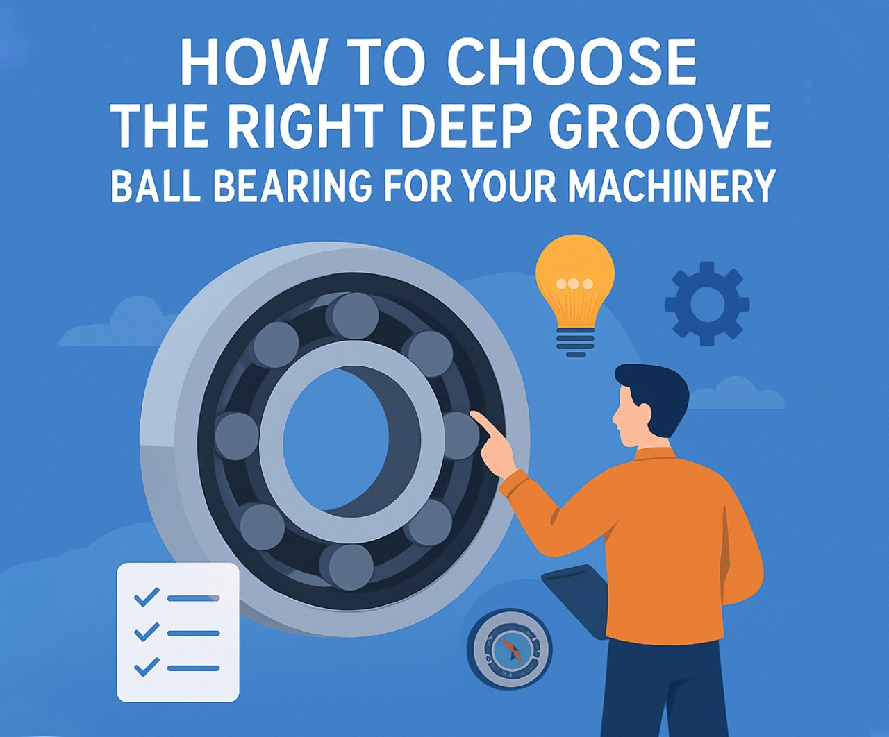 Right Deep Groove Ball Bearing