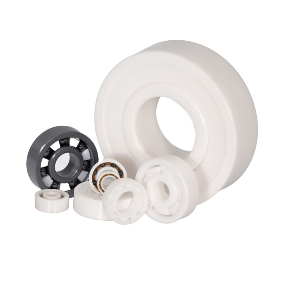 High Quality P0 Deep Groove Zirconia Ball Wheel Bearings