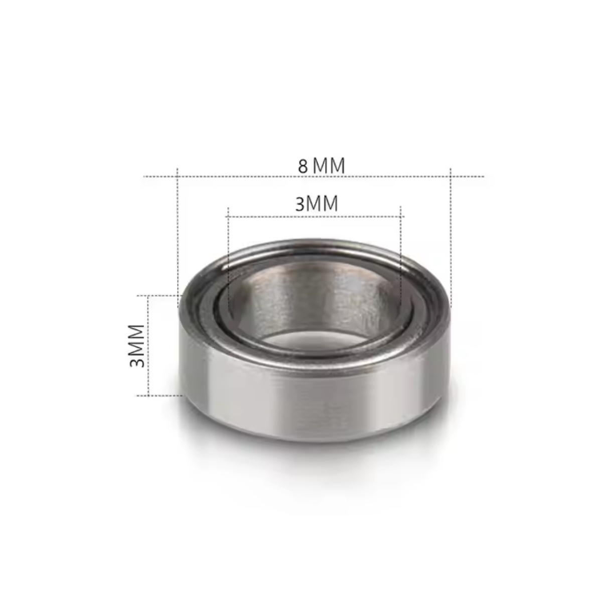 Reliable 2RS Miniature Stainless Steel Ball Bearing 3x8x3mm - Image 4